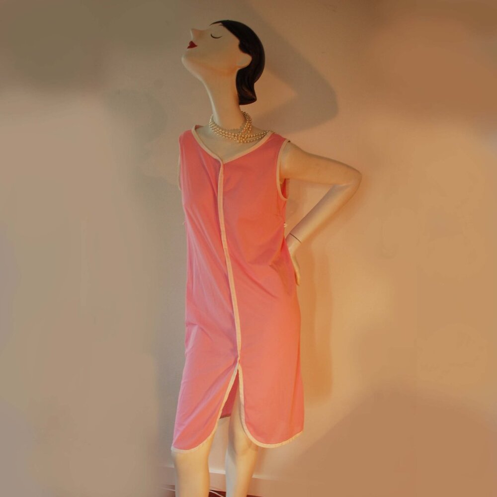 Vintage nighty or 20s dress, nylon, Bust 37"